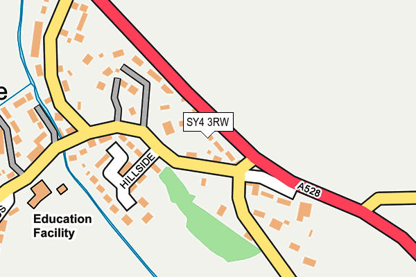 SY4 3RW map - OS OpenMap – Local (Ordnance Survey)