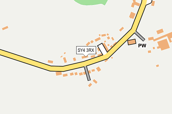 SY4 3RX map - OS OpenMap – Local (Ordnance Survey)