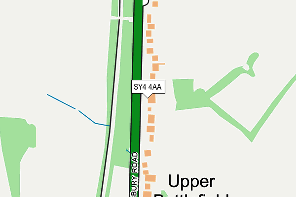 SY4 4AA map - OS OpenMap – Local (Ordnance Survey)