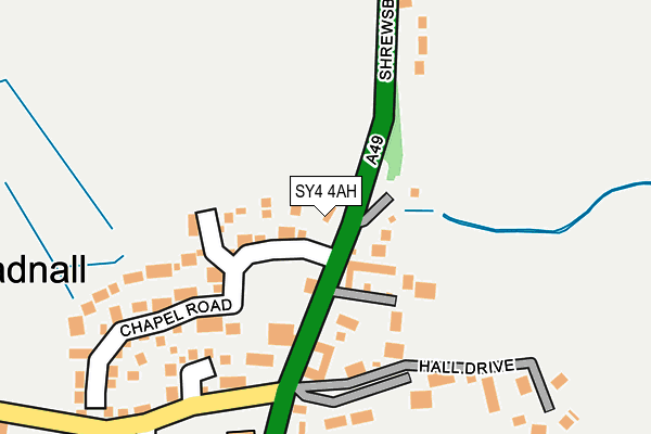 SY4 4AH map - OS OpenMap – Local (Ordnance Survey)