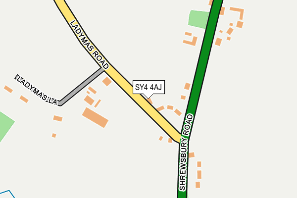 SY4 4AJ map - OS OpenMap – Local (Ordnance Survey)