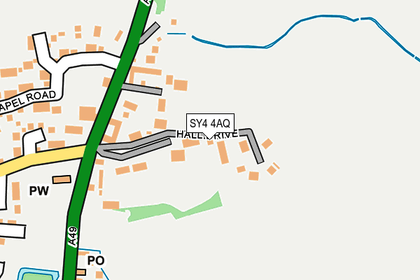 SY4 4AQ map - OS OpenMap – Local (Ordnance Survey)