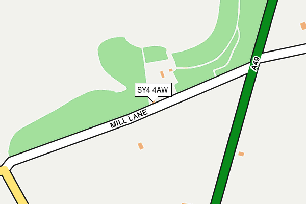 SY4 4AW map - OS OpenMap – Local (Ordnance Survey)