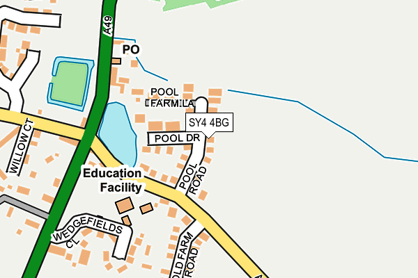 SY4 4BG map - OS OpenMap – Local (Ordnance Survey)