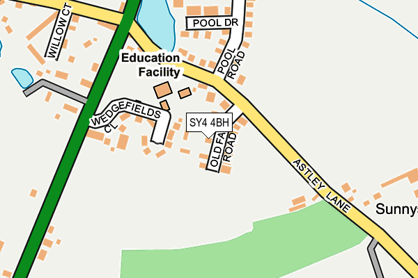 SY4 4BH map - OS OpenMap – Local (Ordnance Survey)