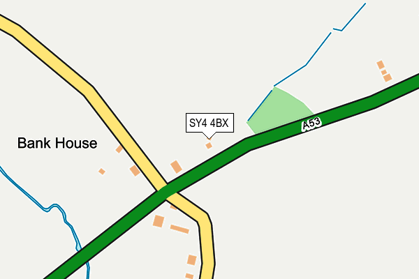 SY4 4BX map - OS OpenMap – Local (Ordnance Survey)