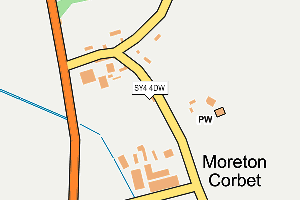 SY4 4DW map - OS OpenMap – Local (Ordnance Survey)