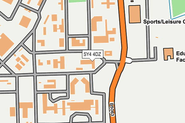 SY4 4DZ map - OS OpenMap – Local (Ordnance Survey)