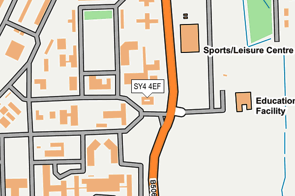 SY4 4EF map - OS OpenMap – Local (Ordnance Survey)