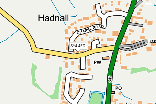 SY4 4FD map - OS OpenMap – Local (Ordnance Survey)
