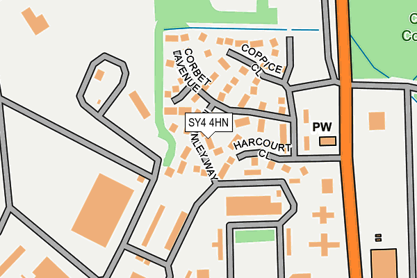 SY4 4HN map - OS OpenMap – Local (Ordnance Survey)