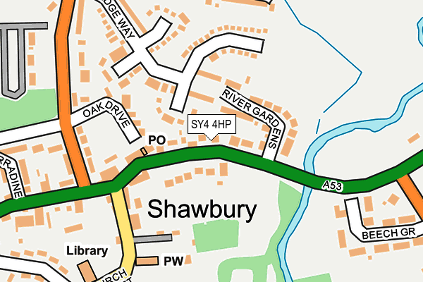 SY4 4HP map - OS OpenMap – Local (Ordnance Survey)