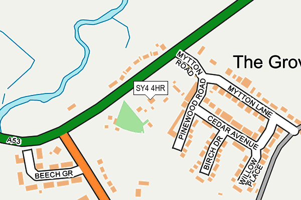 SY4 4HR map - OS OpenMap – Local (Ordnance Survey)