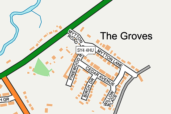 SY4 4HU map - OS OpenMap – Local (Ordnance Survey)