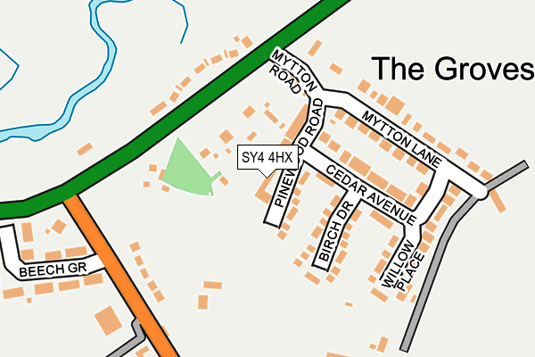 SY4 4HX map - OS OpenMap – Local (Ordnance Survey)