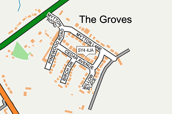 SY4 4JA map - OS OpenMap – Local (Ordnance Survey)