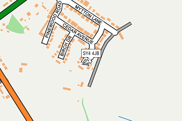 SY4 4JB map - OS OpenMap – Local (Ordnance Survey)