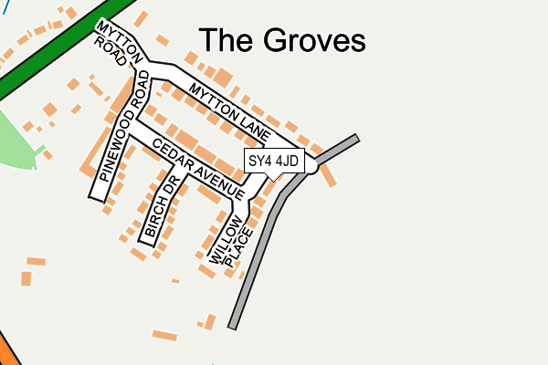 SY4 4JD map - OS OpenMap – Local (Ordnance Survey)