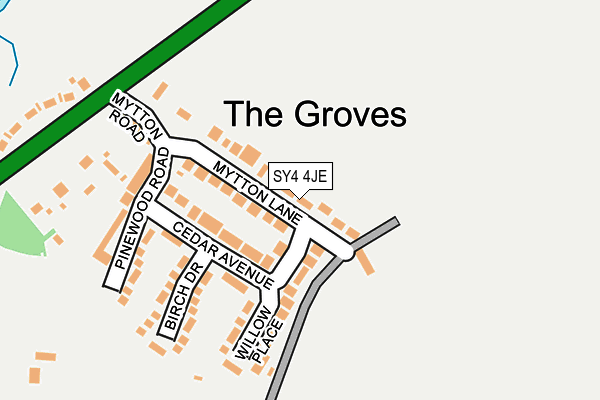 SY4 4JE map - OS OpenMap – Local (Ordnance Survey)