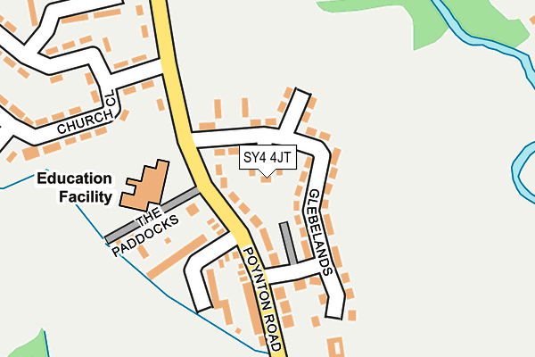 SY4 4JT map - OS OpenMap – Local (Ordnance Survey)