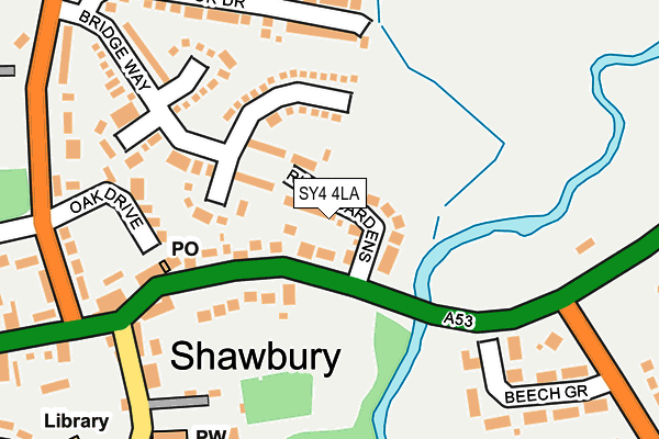 SY4 4LA map - OS OpenMap – Local (Ordnance Survey)