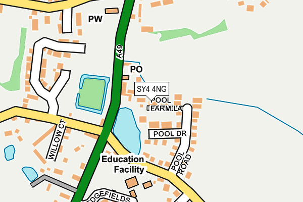 SY4 4NG map - OS OpenMap – Local (Ordnance Survey)