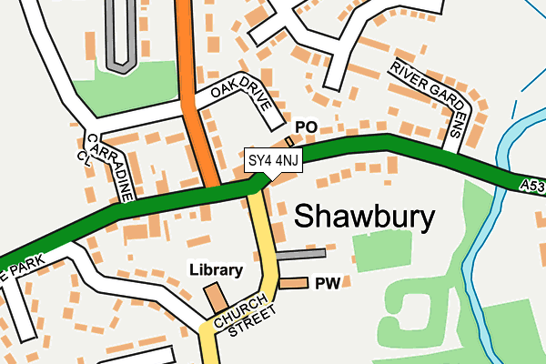 SY4 4NJ map - OS OpenMap – Local (Ordnance Survey)