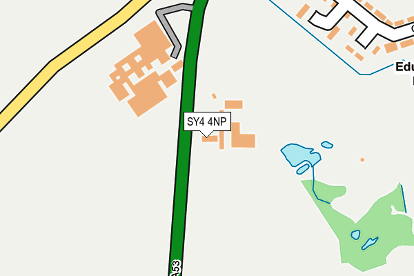 SY4 4NP map - OS OpenMap – Local (Ordnance Survey)