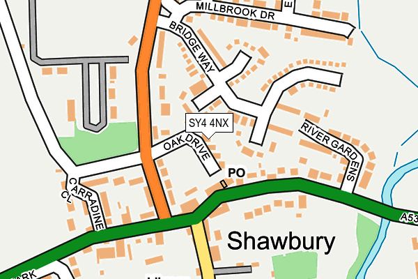 SY4 4NX map - OS OpenMap – Local (Ordnance Survey)