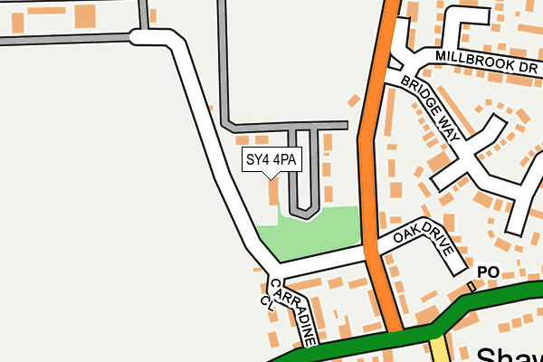 SY4 4PA map - OS OpenMap – Local (Ordnance Survey)