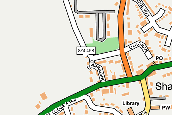 SY4 4PB map - OS OpenMap – Local (Ordnance Survey)