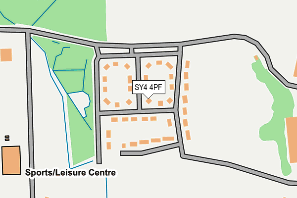 SY4 4PF map - OS OpenMap – Local (Ordnance Survey)