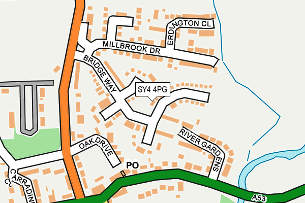 SY4 4PG map - OS OpenMap – Local (Ordnance Survey)