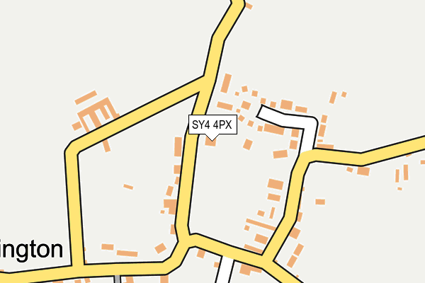 SY4 4PX map - OS OpenMap – Local (Ordnance Survey)