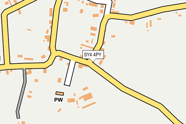 SY4 4PY map - OS OpenMap – Local (Ordnance Survey)