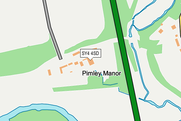 SY4 4SD map - OS OpenMap – Local (Ordnance Survey)