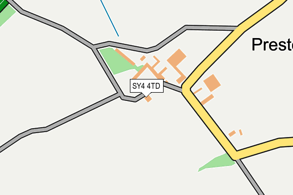 SY4 4TD map - OS OpenMap – Local (Ordnance Survey)