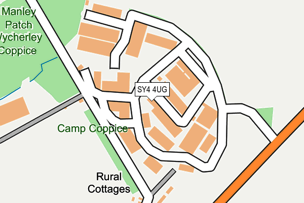 SY4 4UG map - OS OpenMap – Local (Ordnance Survey)