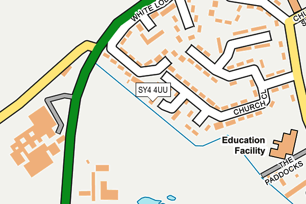 SY4 4UU map - OS OpenMap – Local (Ordnance Survey)