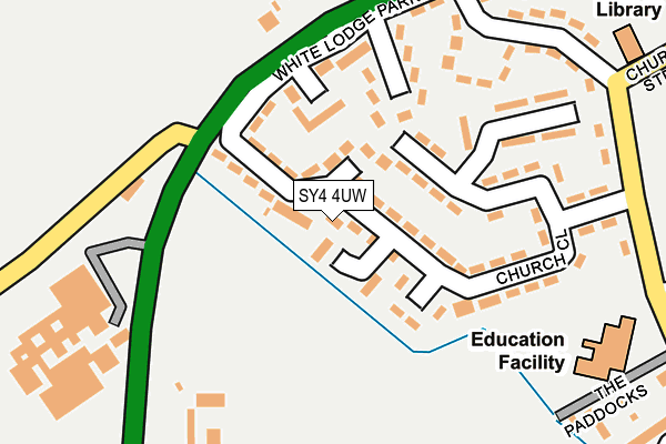 SY4 4UW map - OS OpenMap – Local (Ordnance Survey)