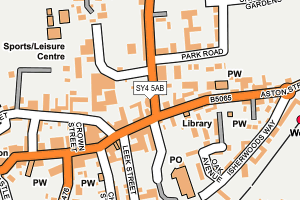 SY4 5AB map - OS OpenMap – Local (Ordnance Survey)