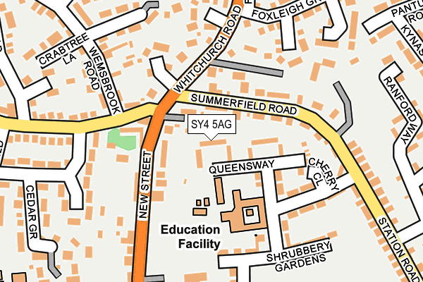 SY4 5AG map - OS OpenMap – Local (Ordnance Survey)