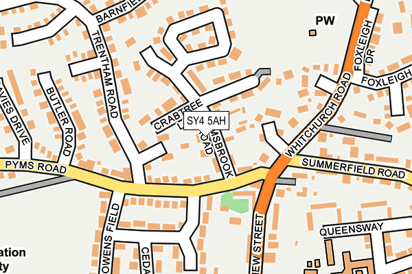 SY4 5AH map - OS OpenMap – Local (Ordnance Survey)