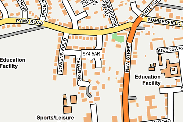 SY4 5AR map - OS OpenMap – Local (Ordnance Survey)