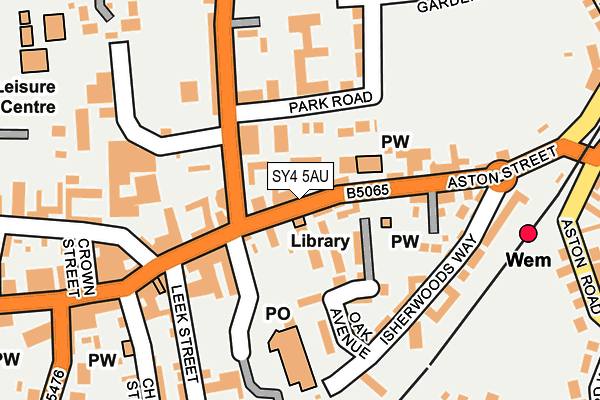 SY4 5AU map - OS OpenMap – Local (Ordnance Survey)