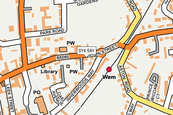 SY4 5AY map - OS OpenMap – Local (Ordnance Survey)