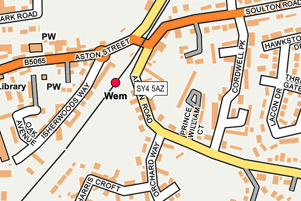 SY4 5AZ map - OS OpenMap – Local (Ordnance Survey)