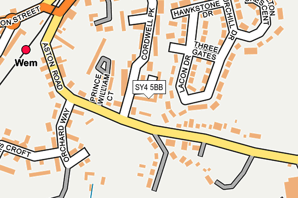 SY4 5BB map - OS OpenMap – Local (Ordnance Survey)