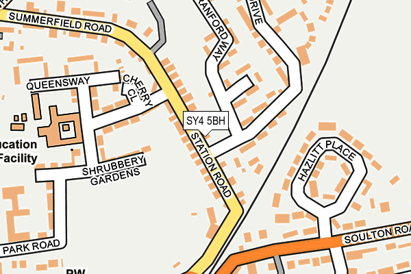 SY4 5BH map - OS OpenMap – Local (Ordnance Survey)