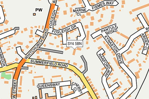 SY4 5BN map - OS OpenMap – Local (Ordnance Survey)